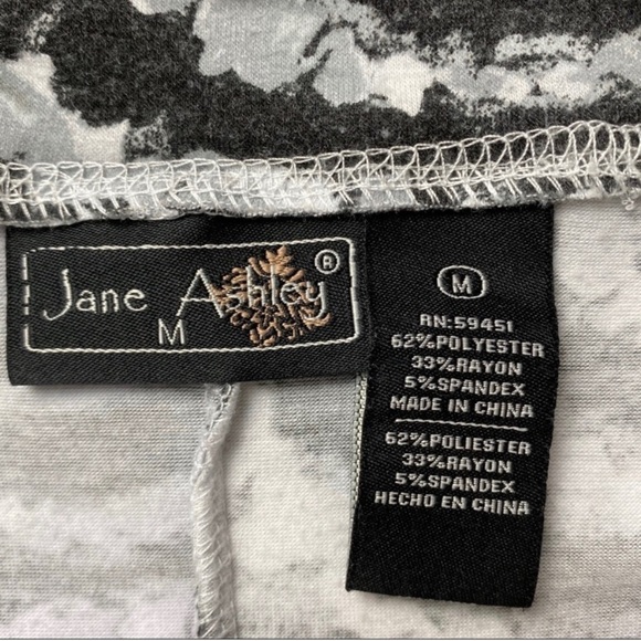 Jane Ashley Optic Print Maxi Skirt Gray Size M - Picture 4 of 5